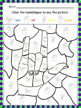 Preview of ASL Handshape puzzle