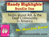Deaf Culture Notes & ASL Highlights