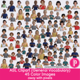 ASL House Nouns Vocabulary Clipart 27 Words / 60 Color Ima