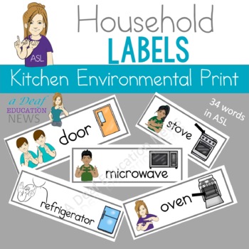 Preview of ASL Household Labels Kitchen