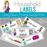ASL Household Labels Living Room