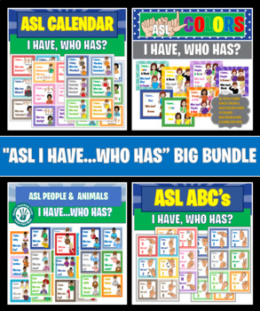 Preview of ASL "I HAVE...WHO HAS"  BIG BUNDLE & FREEBIE!