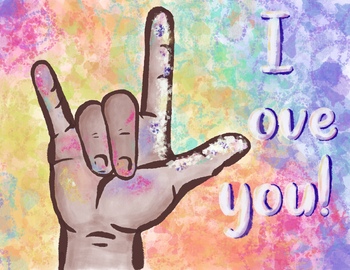 Asl I Love You Sign Positivity Inclusion Sign Language Tpt