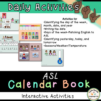Preview of ASL Interactive Calendar Book