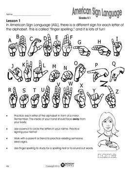 Preview of ASL: Introduction to American Sign Language FREE SAMPLE