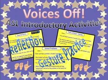 Preview of ASL Introductory Activities - Voices Off Practice