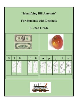 Preview of ASL, K - 2 Grades: Identify Money for Students with Deafness