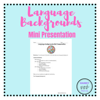 Preview of ASL Language Backgrounds Mini Presentation 