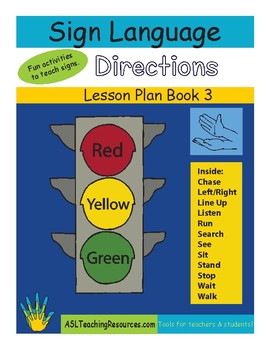 Preview of ASL Lesson Plan Book 3 Directions, Sign Language