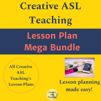 Preview of ASL Lesson Plans MEGA bundle - ASL, Deaf/HH