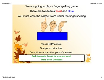 Preview of ASL Lesson on Fingerspelling/ Feelings & Emotions