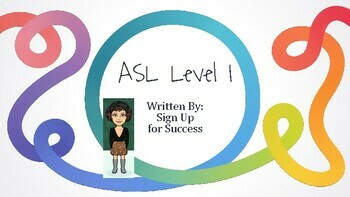 Preview of ASL Level 1 Curriculum Overview (FOR THE ENTIRE SCHOOL YEAR!)