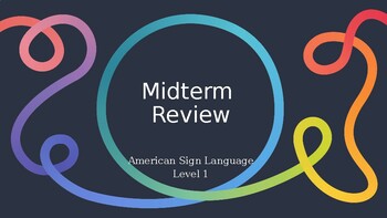 Preview of ASL Level 1- Midterm Review PowerPoint
