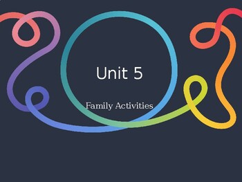 Preview of ASL Level 1- Unit 5 Cartoon Family Activity