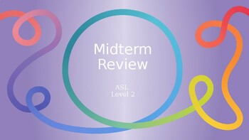 Preview of ASL Level 2- Midterm Review PowerPoint