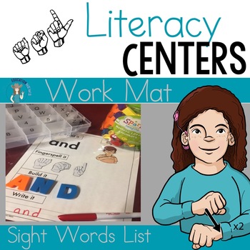 Preview of ASL Sight Word Work Mats- Literacy Center