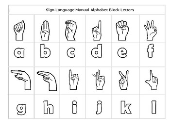 Download ASL Manual Alphabet by Connecting With KIDZ | Teachers Pay Teachers