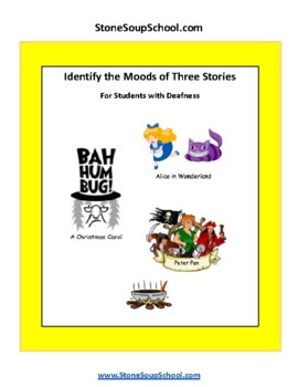 Preview of ASL: Moods of 3 Stories: Peter Pan, Xmas Carol, Alice... for Deafness