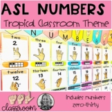ASL NUMBERS | Tropical Classroom Theme