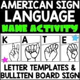 American Sign Language (ASL) Name Activity