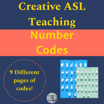 Preview of ASL Number Codes