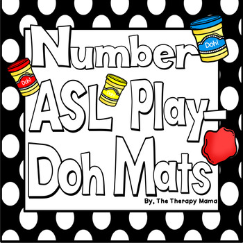 Preview of ASL Number Dough Mats