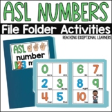 ASL Number Match File Folder Activity