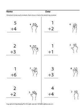 ASL Numbers 110 Adding with Sign Language, Math, ASL by ASL Teaching