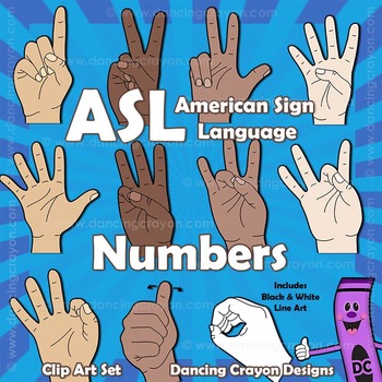 Preview of ASL Numbers / Counting Hands in American Sign Language