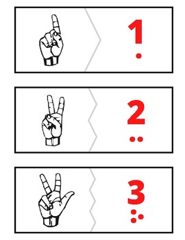 Preview of ASL Numerals and Counters (Go-Togethers)