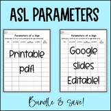 ASL Parameters printable & editable