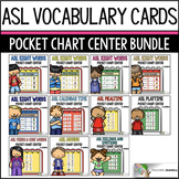 ASL Pocket Chart Center BUNDLE - American Sign Language
