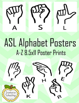Preview of ASL Poster Print Outs (8.5x11)