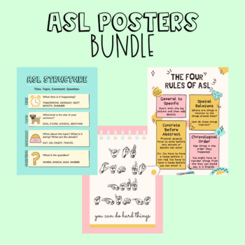 Preview of ASL Posters Bundle