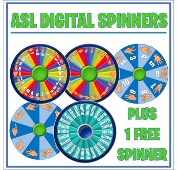 Preview of ASL PowerPoint Digital Spinners