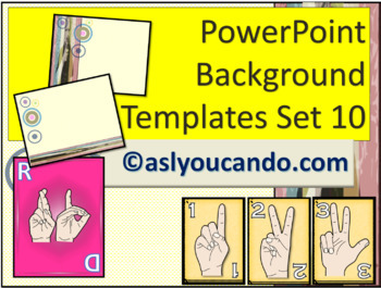 Preview of ASL PowerPoint Background Designs - Set 10