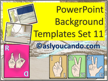 Preview of ASL PowerPoint Background Designs - Set 11