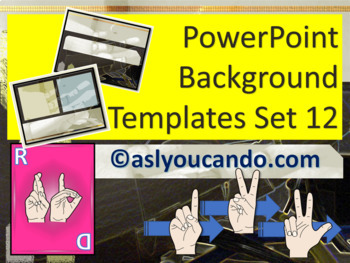 Preview of ASL PowerPoint Background Designs - Set 12