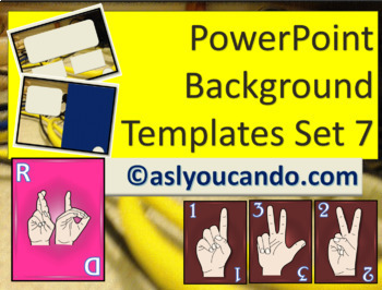 Preview of ASL PowerPoint Background Designs - Set 7