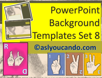 Preview of ASL PowerPoint Background Designs - Set 8