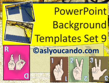 Preview of ASL PowerPoint Background Designs - Set 9