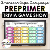 ASL Pre-Primer Sight Words Digital Game