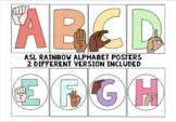 ASL Rainbow Alphabet Posters
