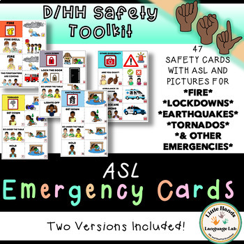 Preview of ASL Safety and Emergency Communication Cards