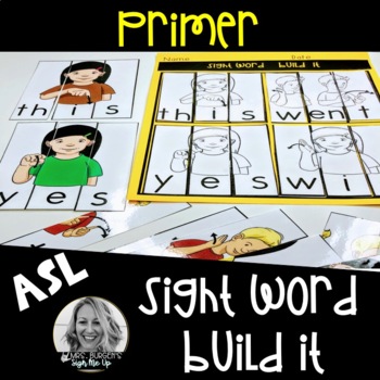 Preview of ASL  Build Words Primer