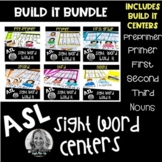 ASL Sight Word Centers BUILD IT BUNDLE