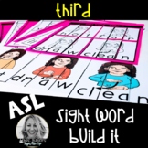 ASL Sight Word Centers BUILD IT Third Grade