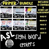 ASL Sight Word Centers PRIMER BUNDLE