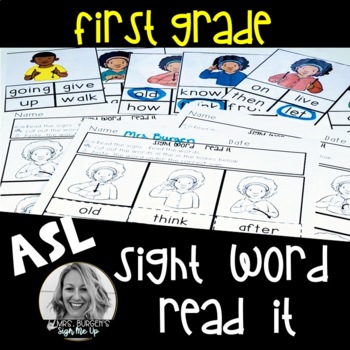 Preview of ASL Read Sight Words  FIRST GRADE