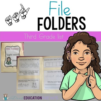 Preview of ASL Sight Word File Folder Set 5